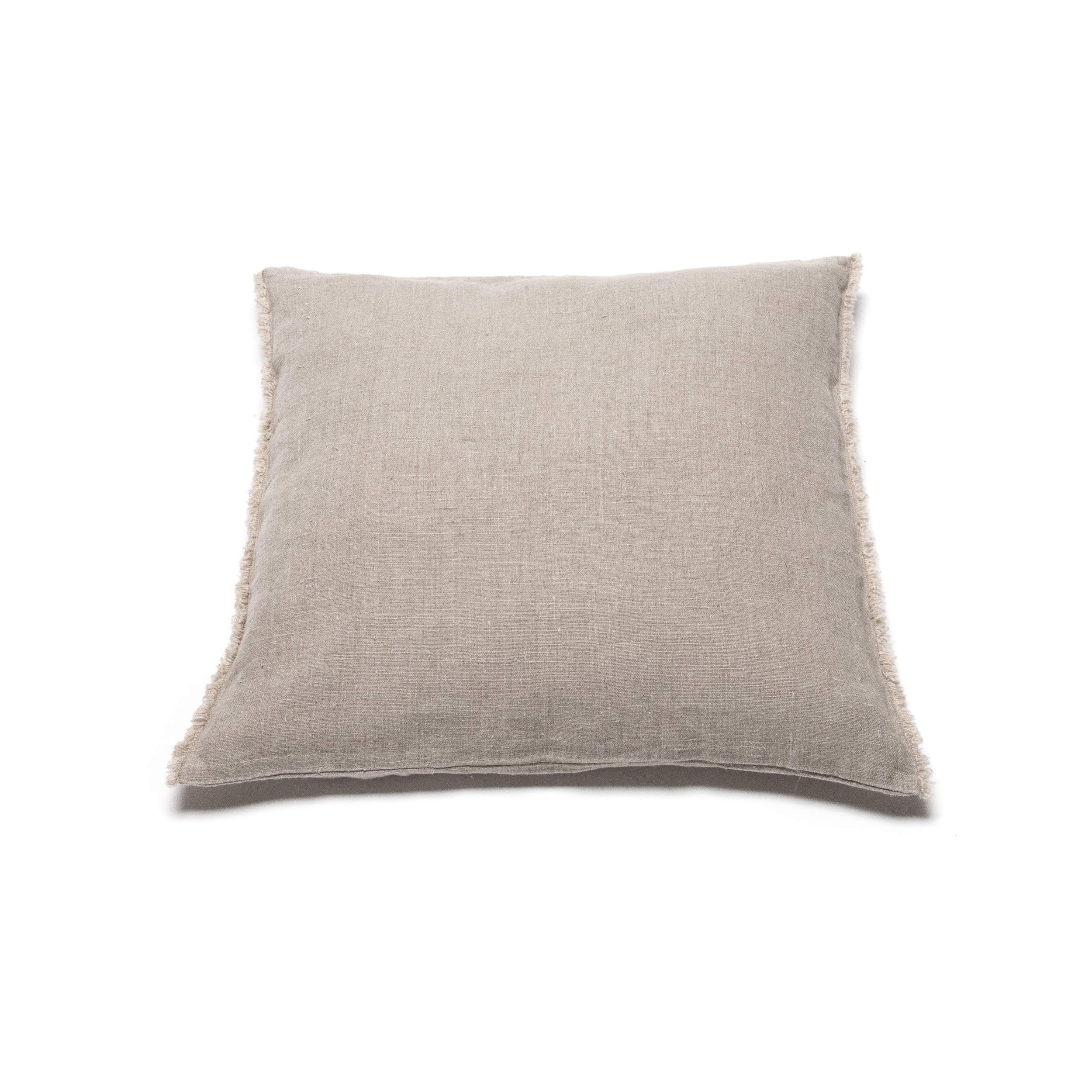 LinenMe Linen Cushion Cover Terra Fringe