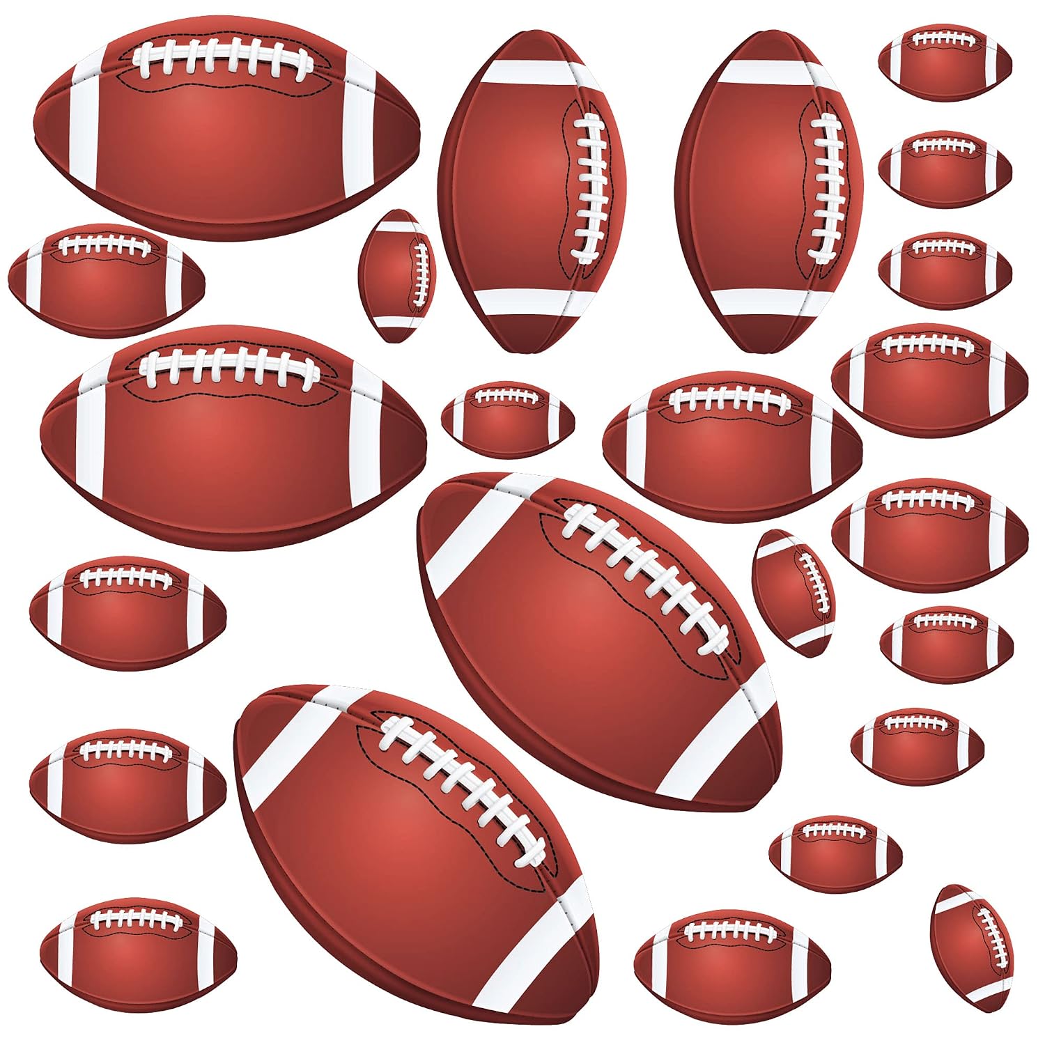Amazon.com: Football Wall Stickers, Qty 23, Football Peel and Stick