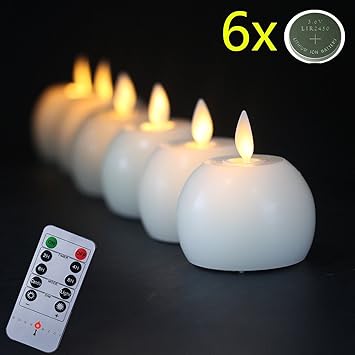 Led kerzen rund