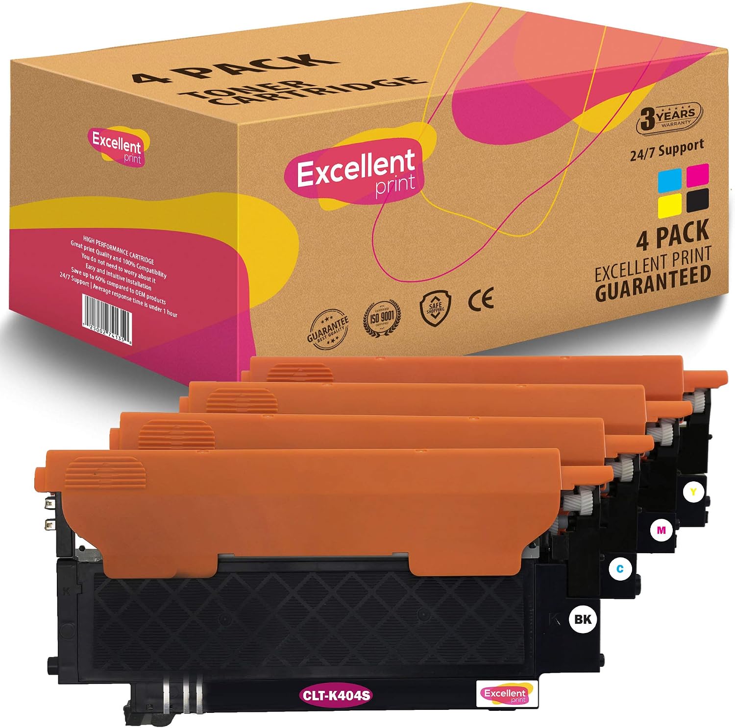 Excellent Print CLT-K404S CLT-C404S CLT-M404S CLT-Y404S Compatible Toner cartridge for Samsung Xpress SL-C430W SL-C430 SL-C480W SL-C480FW