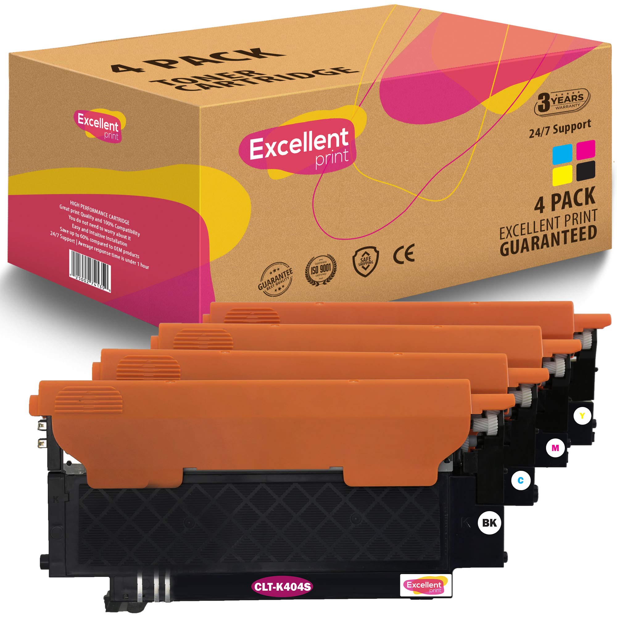 Excellent Print CLT-K404S CLT-C404S CLT-M404S CLT-Y404S Compatible Toner cartridge for Samsung Xpress SL-C430W SL-C430 SL-C480W SL-C480FW