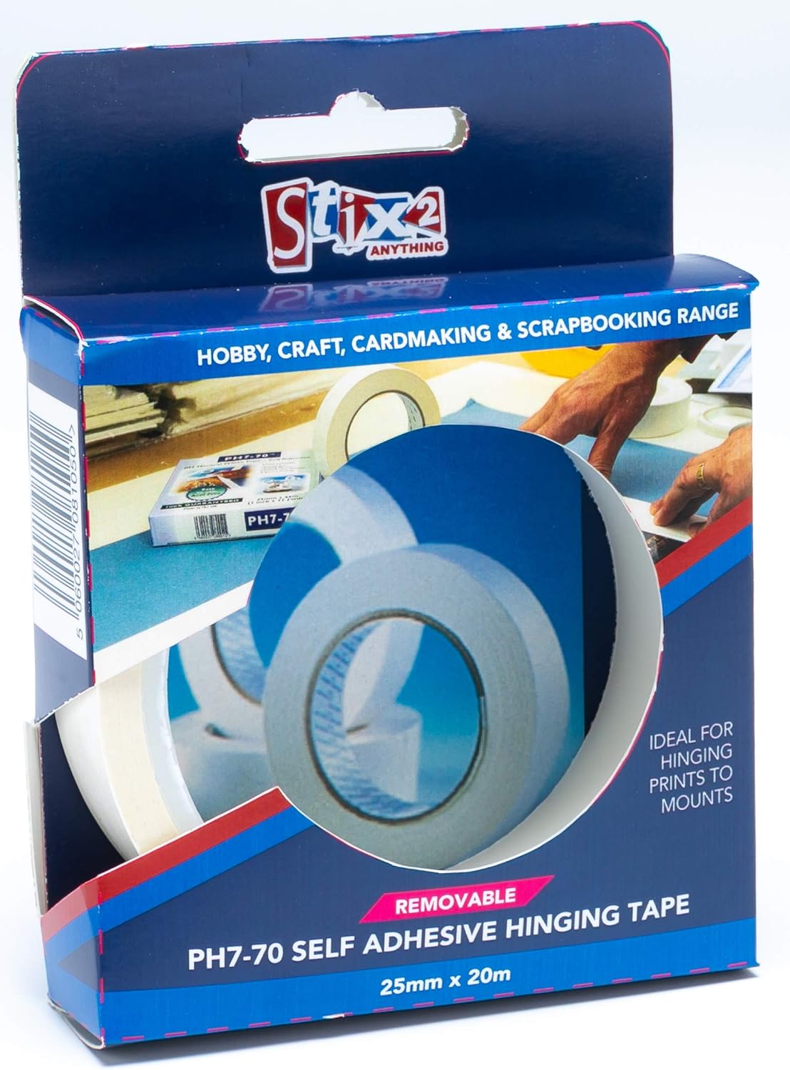 Art Craft Supplies Ph7 70 Hinging Tape 25mm X 20m Self Adhesive Acid Free Craft Hobby Scrapbooking Kisetsu System Co Jp
