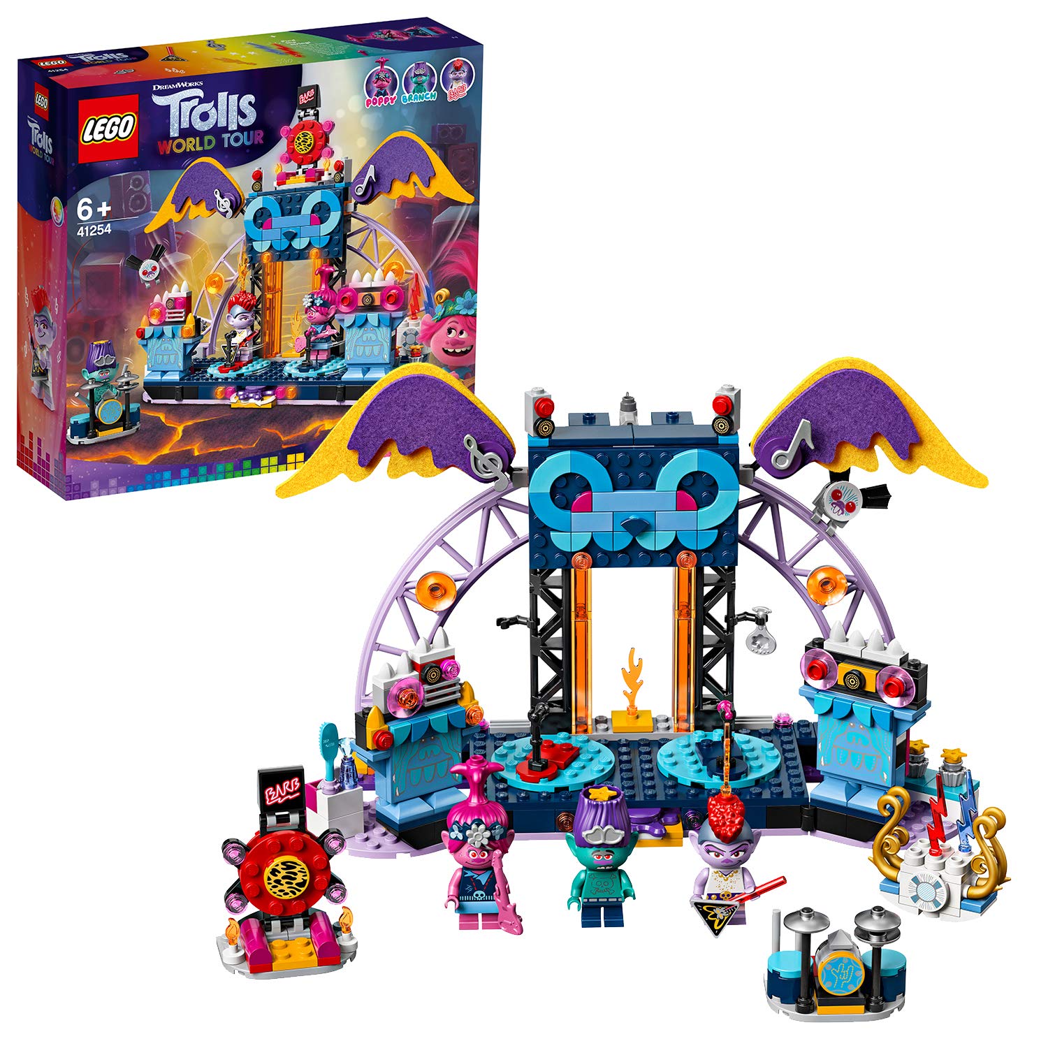 LEGO 41254 Trolls Volcano Rock City Concert