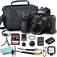 Nikon Z50 Mirrorless Digital Camera with 16-50mm Lens (1633) + Camera Bag + 46mm UV Filter + SanDisk 64GB Extreme PRO Memory Card + Hand Strap + Portable LED Video Light + More (Renewed)