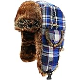 NORTH CLIFF Unisex Winter Trapper Hat Cold Proof Keep Warm Hat with Ear Flaps for Hunting Skiing Trooper Outdoor Activities