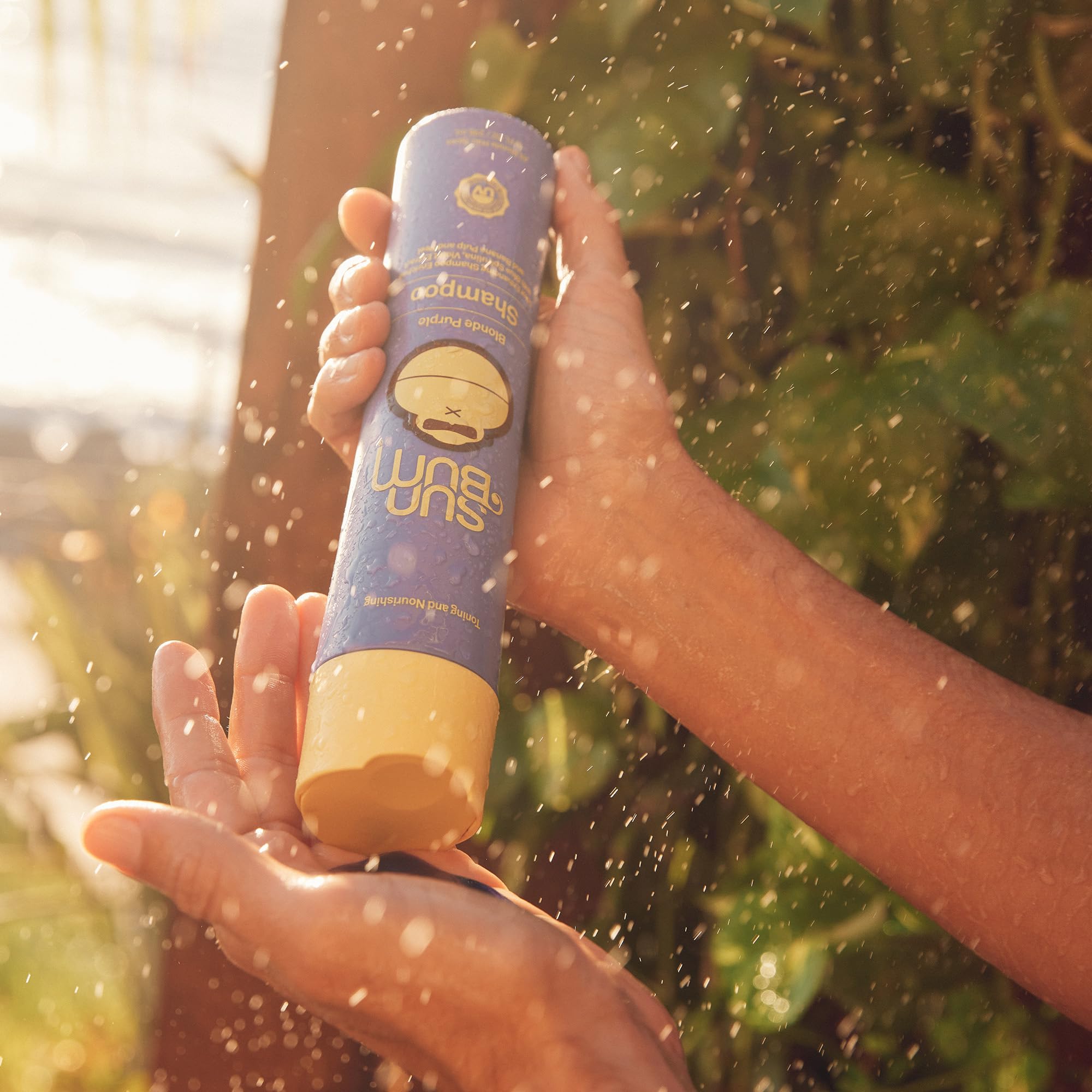 Sun Bum Blonde Purple Shampoo - Cleanses and Prevents Dryness with Deep Moisturizing and Brightening Formula - Color Enhancing and Toning Treatment for Blonde Hair - Color Safe - 10 oz