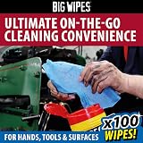Big Wipes Heavy Duty Pro+ Hand Wipes x100 Refill Pouch view 4