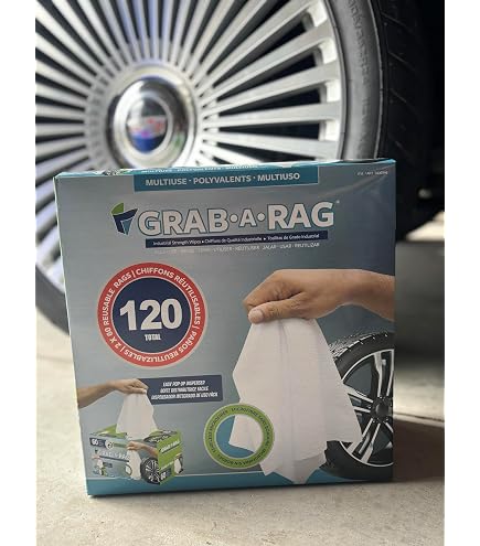 Grab-A-Rag - 80 Stracci Lavabili In Microfibra Con Dispenser Pop-up, Multiuso - 4