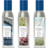 Yankee Candle Concentrated Room Spray Air Freshener, Instant Home Fragrance, Odor Eliminating Spray, Clean Cotton, Home Sweet Home, Warm Luxe Cashmere (Warm Cuddles Variety Pack)
