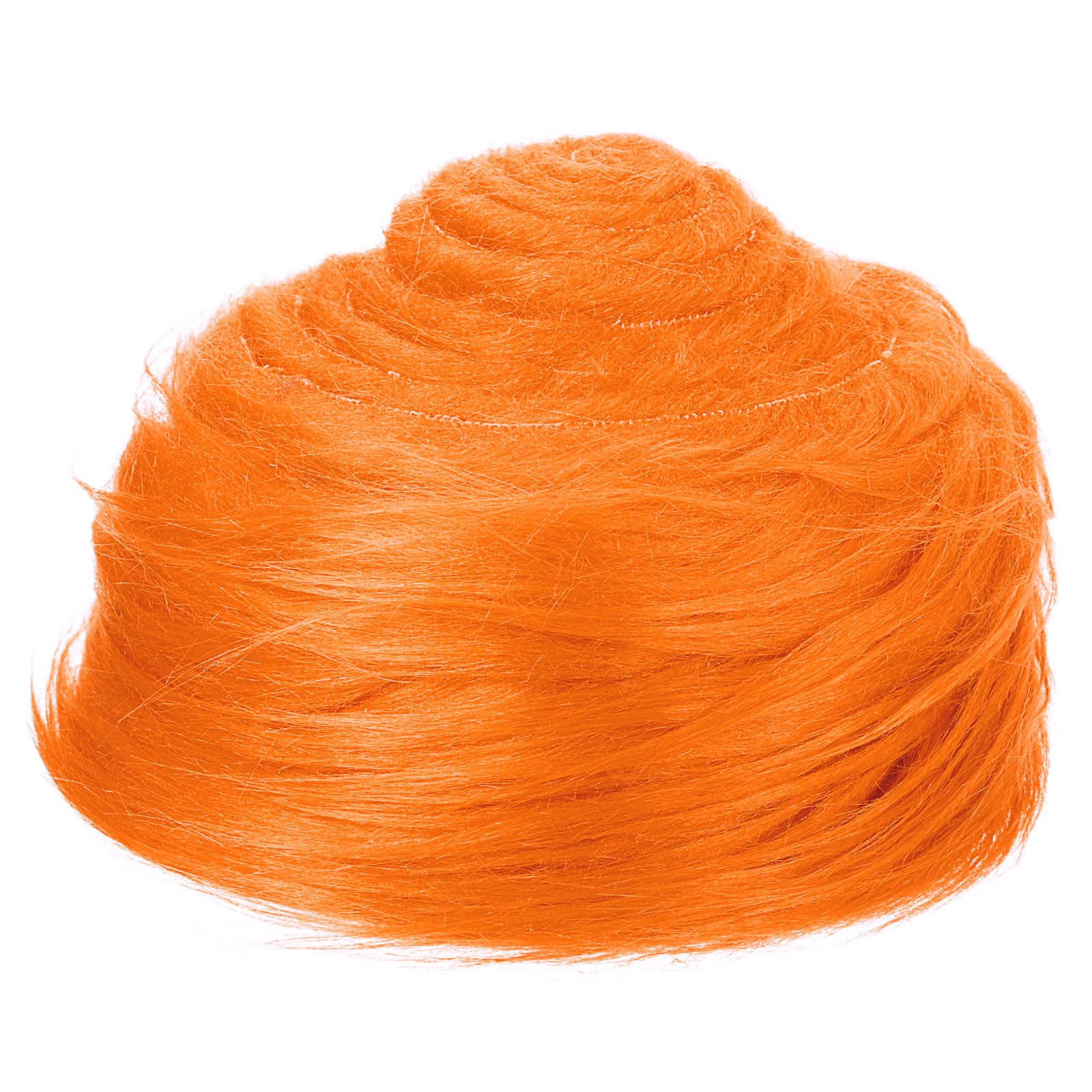 PATIKIL 4.9ft x 2 in Faux Fur Fabric Roll, Plush Precut Strips for DIY Craft Christmas Decoration Cosplay Costume, Orange
