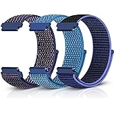 Relting Sport Loop Nylon Band 16mm 18mm 19mm 20mm 22mm Watch Band Quick Release,Soft Fabric Nylon Adjustable Replacement Wristband Strap for Men Women