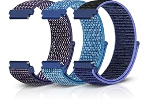 Relting Sport Loop Nylon Band 16mm 18mm 19mm 20mm 22mm Watch Band Quick Release,Soft Fabric Nylon Adjustable Rugged Velcro Replacement Wristband Strap for Men Women