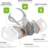 AirGearPro M-500 Reusable Respirator Mask with A1P2 Filters | Anti-Dust Gas view 2