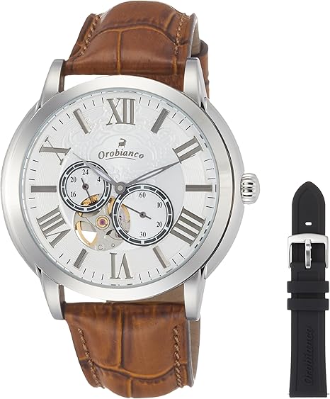 Amazon オロビアンコ 腕時計 Time Ora ロマンティコ ブランド公式puバンドノベルティ付き Or 0035 1pu 正規輸入品 メンズ腕時計 腕時計 通販