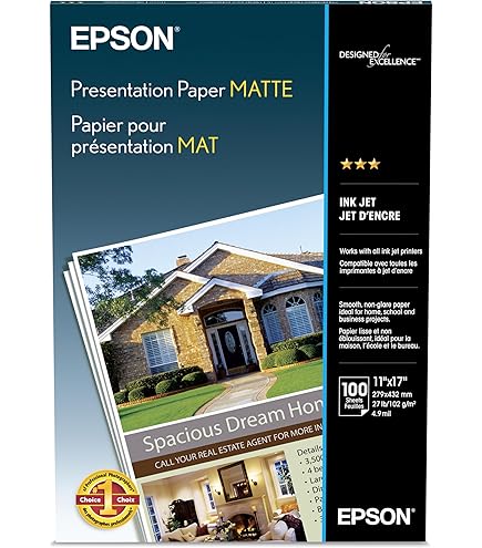 Amazon.com : Epson Ultra Premium Matte 17 x 22 Inch Presentation