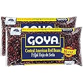 Goya Central American Red Beans Dry, Pack of 2, 16 oz | Frijoles Rojos, Pantry Staple, Goya Central American Red Beans Dry, High in Fiber, For Soups