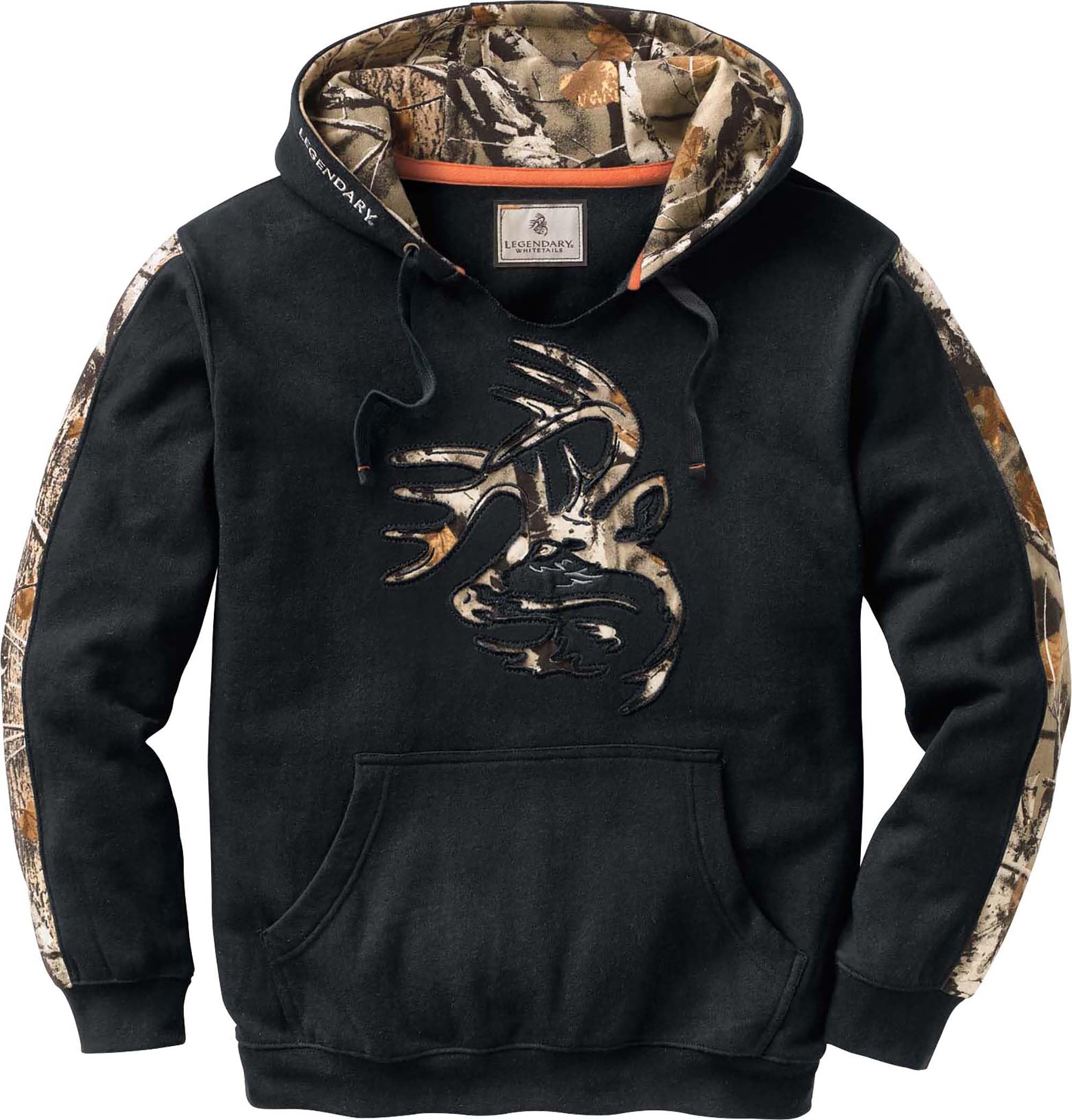 Legendary Whitetails Men's Camo Outfitter Hoodie (Onyx, XXXXX-Large) Image