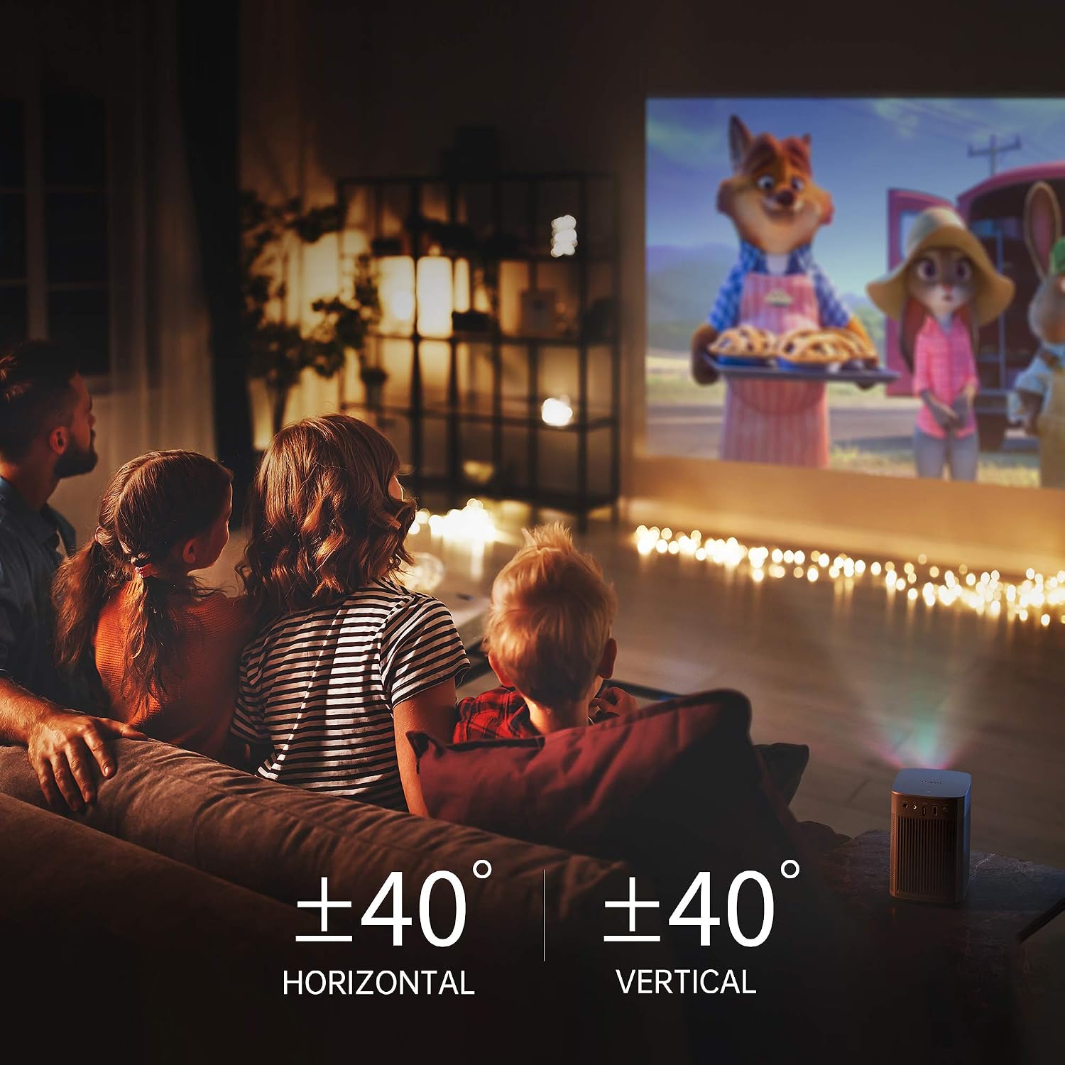 El proyector TV Android 1080P más pequeño