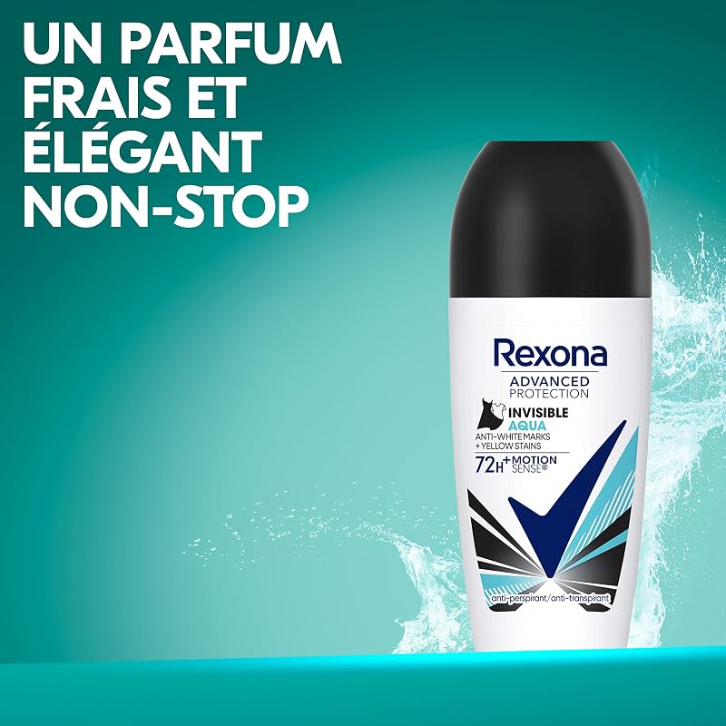 Déodorant Femme Bille Invisible Aqua Frais et Floral 6x50ml