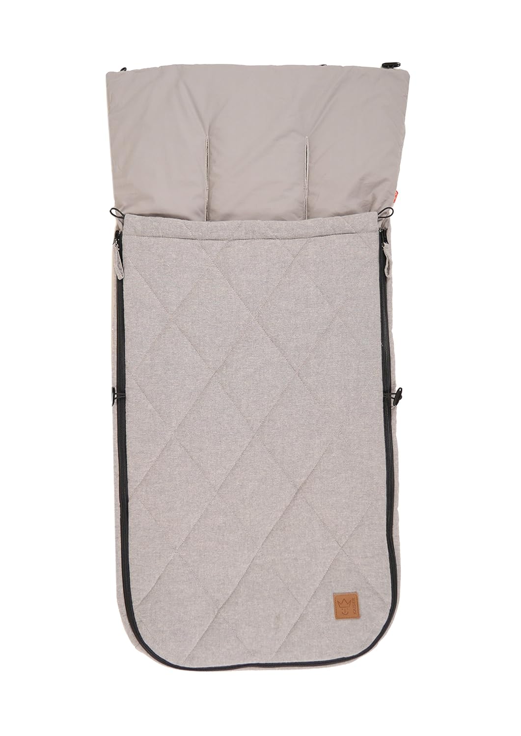 Kaiser 6574773 Sommer-Kinderwagen-Fußsack"Nikko Melange", light grey Melange
