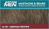 JUST FOR MEN Color Gel Mustache Beard M35 Medium Brown 1 Each Pack of 4 view 3