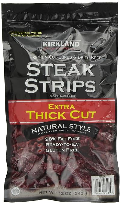 Kirkland Signature Steak Strips Extra Thick Cut, 12 Ounce