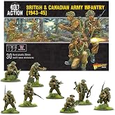 Warlord Games British &amp; Canadian Army Infantry (1943-45) - 28mm Scale Plastic Miniatures for Bolt Action Highly Detailed World War 2 Miniatures for Table-top Wargaming