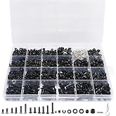 1020pcs Universal RC Screw Kit Screws Assortment Set for Traxxas Redcat | For HPI Arrma SCX10 Losi 1/8 1/10 1/12 1/16 Scale RC Cars,High Tensile,Rust Resistance,Compartment Storage Case