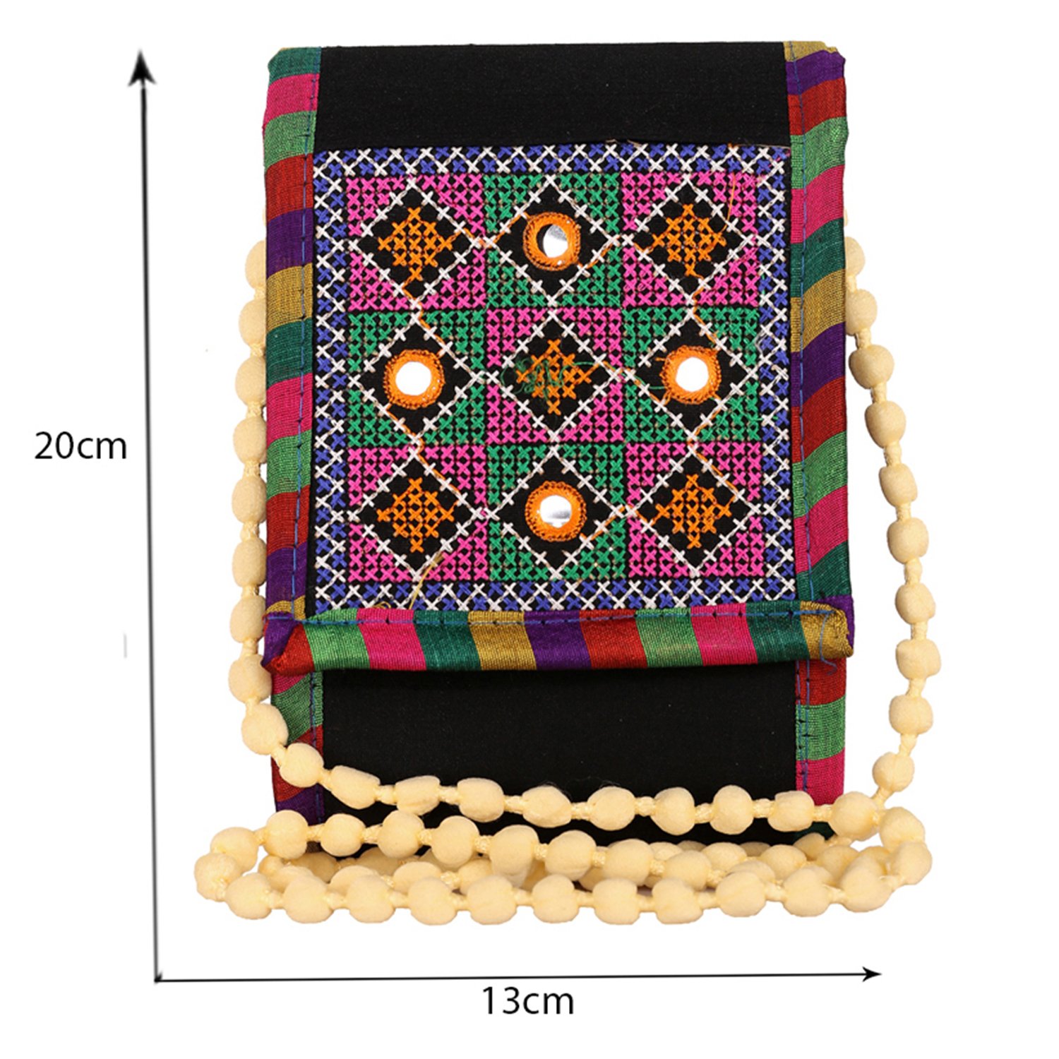 craft trade handmade designer embroidered rajasthani purse for women's