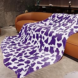Queen Size Blanket Purple Throw Blanket Warm Purple