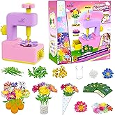 Kiditos Fabric Flower Bouquets Toy Kit, DIY Craft Kits Toys for Kids - Flower Maker Toy, Build Your Flower Bouquet, Arts & Crafts Birthday Gift for 3+ Toddler Girl, Educational Activity
