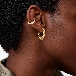 Dremmy Studios Gold Open Hoops Earrings 14K Gold