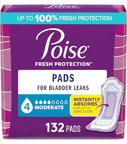 thumbnail image 2 of Equate Options Women's Moderate-Regular Incontinence Pads – 72 Count, Absorbent, 400ml Capacity, USA Made 2 of 6