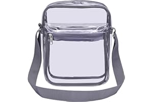 USPECLARE Clear Purse Bag for Stadium Events Clear Messenger Bag for Men and Women