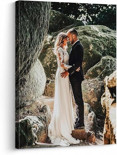 P&L ART. Personalized Custom Canvas Prints: Photo On Canvas Transform Your Photos into Stunning Framed Wall Art Digitally Printed Photo To Canvas Ideal for Home Decor Gifts Keepsakes Framed 16X20