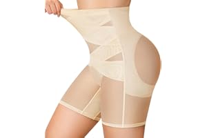 Nebility Shapewear Women Tummy Control Underwear - Body Shaper Panties High Waisted Shapewear Shorts Seamless Thigh Slimmer