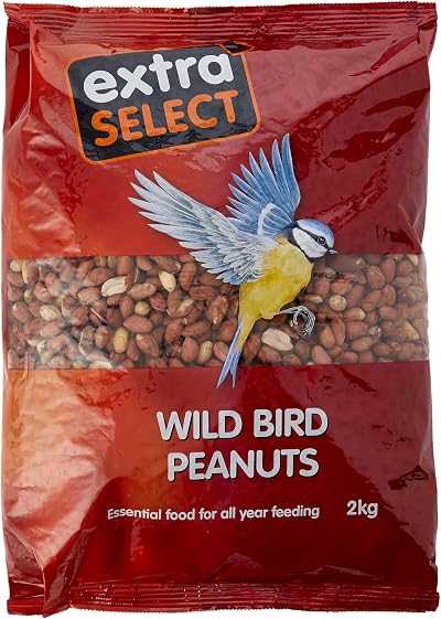 Extra Select Wild Bird Peanuts 2kg High Protein Fat Aflatoxin Tested