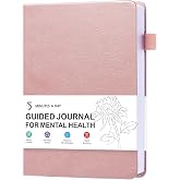 5 MINUTES A DAY Mental Health Journal, 90-Day Guided Journal | Self-Care Planner, Anxiety Relief Journal, Mood Tracker, Mindfulness Practice, Habit Building, Monthly Summary