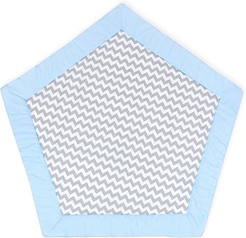 Force Kids Tapis De Jeu Pois Blanc Sur Bleu Clairchevron