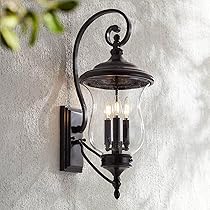 Carriage Traditional Outdoor Wall Light Fixture LED Bronze