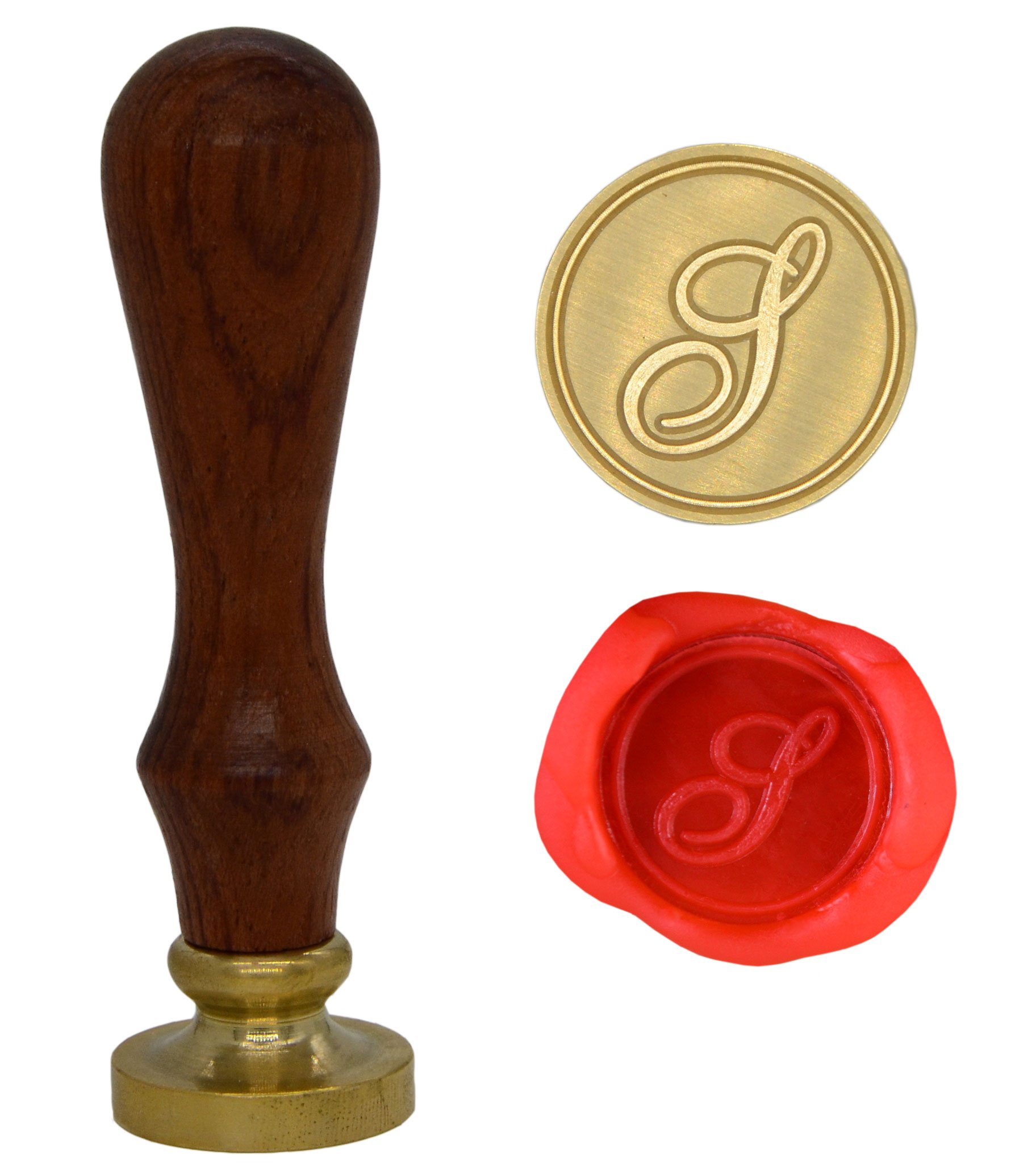 Wax Seal Stamp Letter A-Z, Alphabet Initial Sealing Stamp for Christmas & Thanksgiving Cards, Wedding Invitation W-S-2 (Letter S)