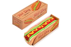 MENS SOCKS Burger Socks Box - Funny Fun Novelty Food Socks Gift - Christmas Birthday Gag Gifts for Men Women Teen Boys Dad