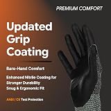 DEX FIT FN330 Nitrile Work Gloves 3D-Comfort Touchscreen 8(M) Grey 1 Pair view 2