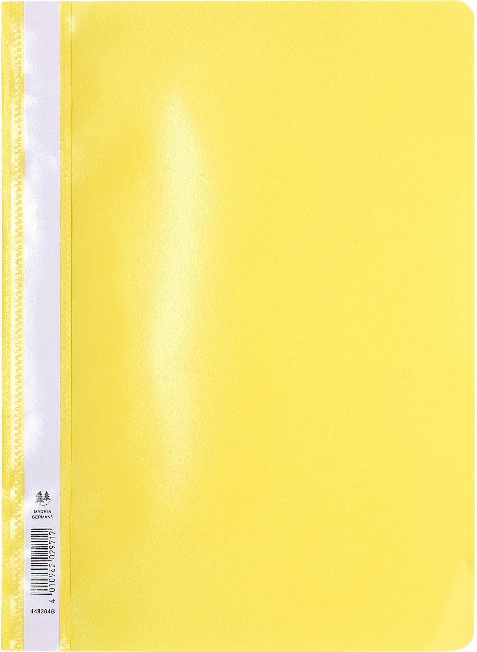 Exacompta - Ref 449204B_PAQ - PP Transfer File - Suitable For Use With A4 Documents, Premium PVC, Clear Front Cover, Holds Approx. 100 Sheets - Yellow (Pack of 25)