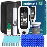 Metene S Blood Glucose Monitor Kit, Blood Sugar Testing Kit, 7s Reading | 50 Test Strips &amp; 50 Lancets &amp; Control Solution, Diabetes Testing Kit for Daily Use HSA/FSA