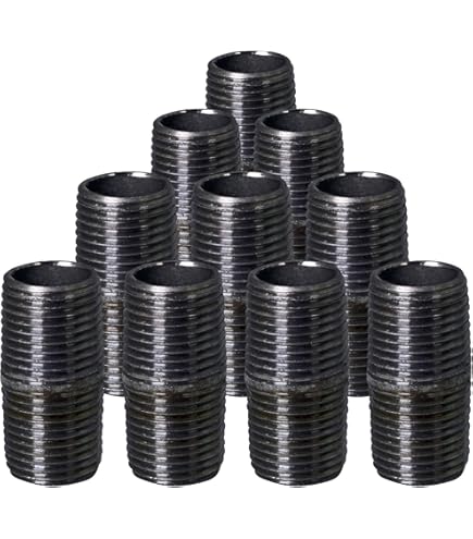 Pezón De Tubo Negro Roscado NPT De 3/4" X 7