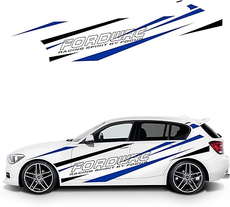 Amazon カッティングステッカー お洒落に変身 簡単 手軽に貼れる車ドアステッカー 左 車 バイク 車 バイク