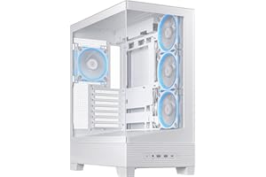 ASUS A31 Plus White ATX case (Hidden-Connector motherboards, 360mm radiators and 380mm Graphics Cards, with Black or White Co