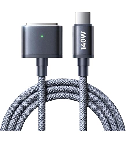 MacBookアクセサリー 140W USB-C Adapter USB-C MagSafe 3 Cable Amazon.com: LISEN USB C to Mag-Safe 3 Cable for MacBook Charger