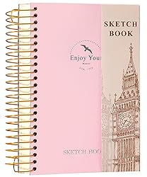 Hardcover Sketchbook for Drawing 120 Sheets 5x7
